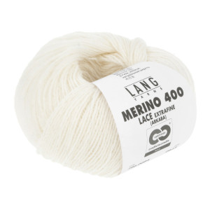 Lang Garns Merino 400 Lace Garn 94 Off White von Lang Yarns