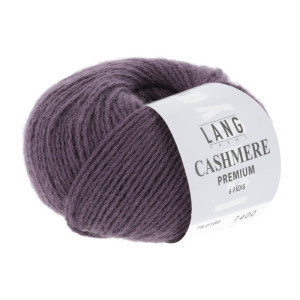 Lang Yarns Cashmere Premium-Garn 180 Aubergine Melange von Lang Yarns