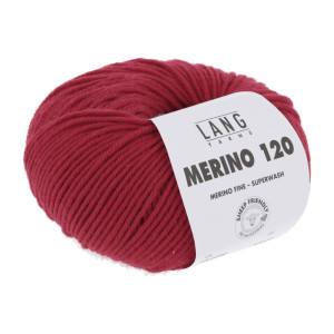 Lang Yarns Merino 120 Garn 160 Feuerrot von Lang Yarns