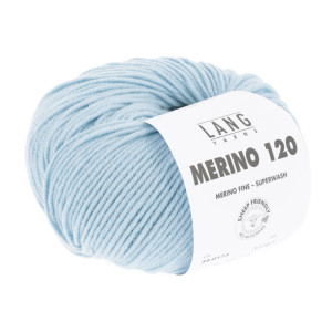 Lang Yarns Merino 120 Garn 173 Eisblau von Lang Yarns