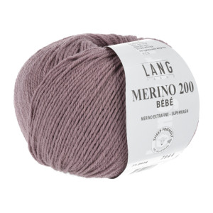 Lang Yarns Merino 200 Bebe Garn 448 Altrosa von Lang Yarns