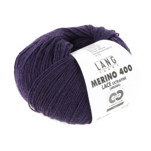 Lang Yarns Merino 400 Lace-Garn 347 Violett Melange von Lang Yarns