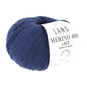 Lang Yarns Merino 400 Lace Garn 35 Navy von Lang Yarns