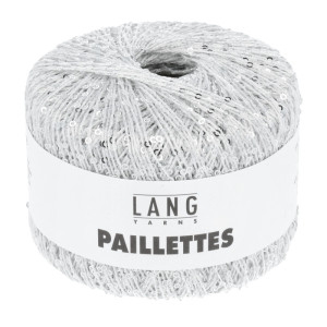 Lang Yarns Paillettes Garn 01 Weiß/Silber von Lang Yarns