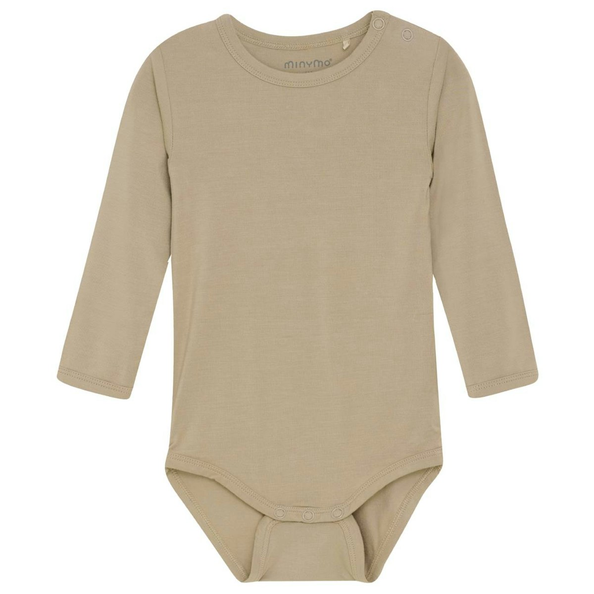 Langarm Body aus super weicher Bambus-Viskose uni taupe 86 Langarm Body aus super weicher Bambus-Viskose uni taupe 86