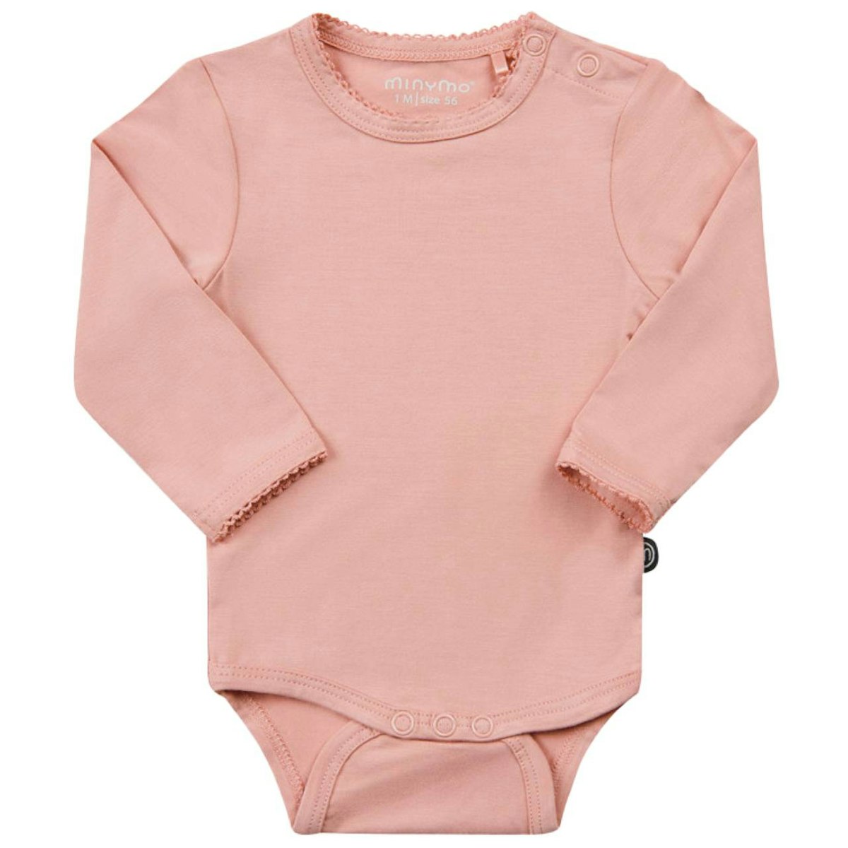 Langarm Body in super weicher Bambus-Viskose uni rosa 92 Langarm Body in super weicher Bambus-Viskose uni rosa 92