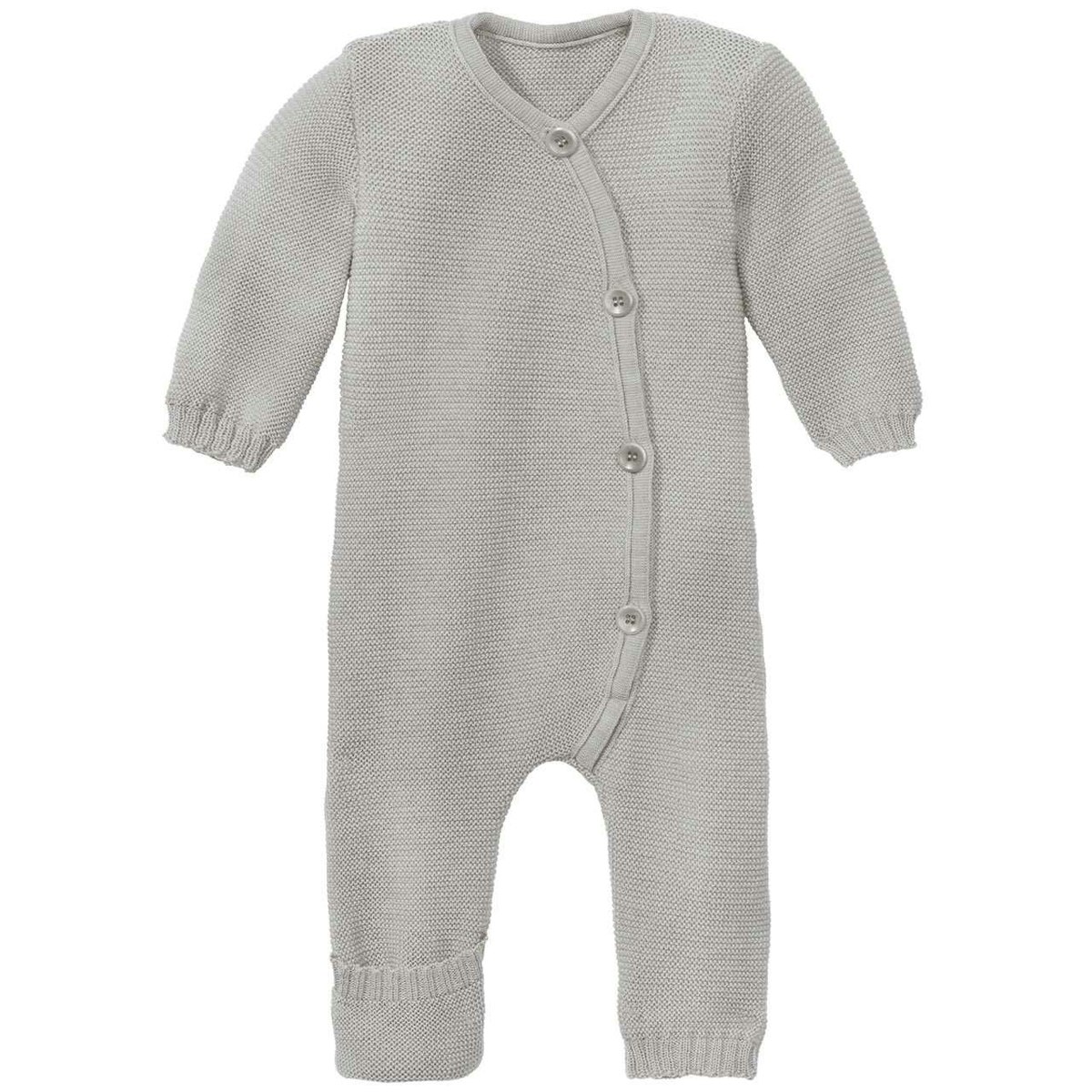 Langarm Strick Strampler grau 62/68 Langarm Strick Strampler grau 62/68