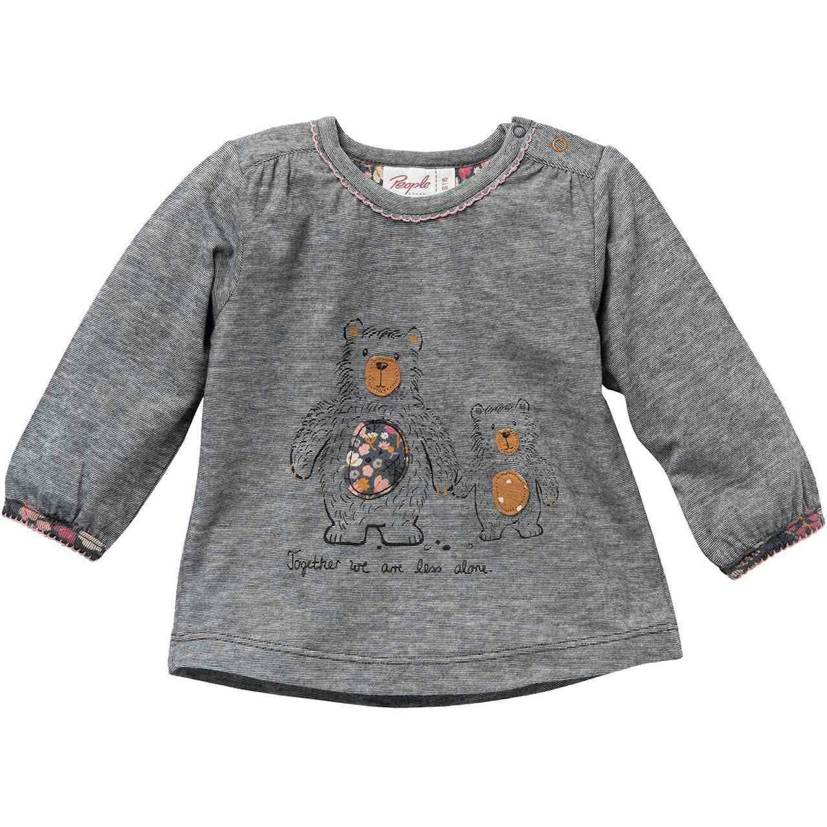 Langarmshirt Mama Bär anthrazit melange 74/80 Langarmshirt Mama Bär anthrazit melange 74/80