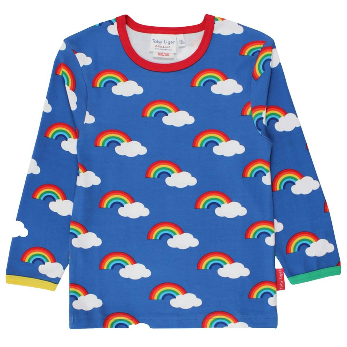 Langarmshirt Regenbogen blau 98 Langarmshirt Regenbogen blau 98