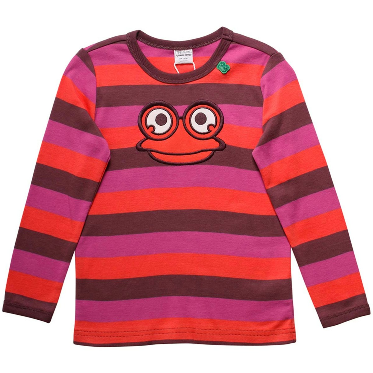 Langarmshirt Streifen Frosch Aufnäher 68 Langarmshirt Streifen Frosch Aufnäher 68