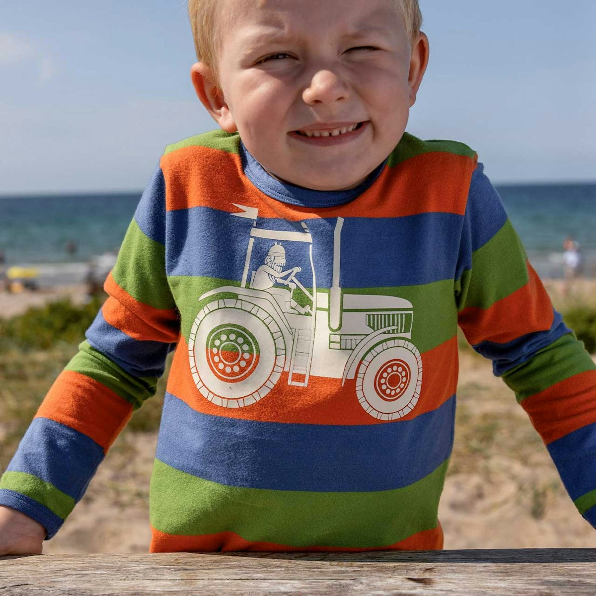 Langarmshirt Streifen Traktor bunt 104 Langarmshirt Streifen Traktor bunt 104