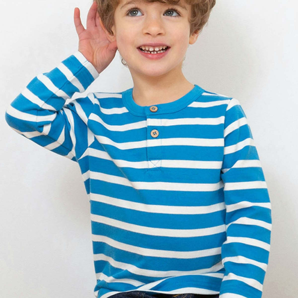 Langarmshirt Streifen blau-weiß 110 Langarmshirt Streifen blau-weiß 110