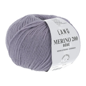 Lange Garne Merino 200 Bebe Garn 407 Lila von Lang Yarns