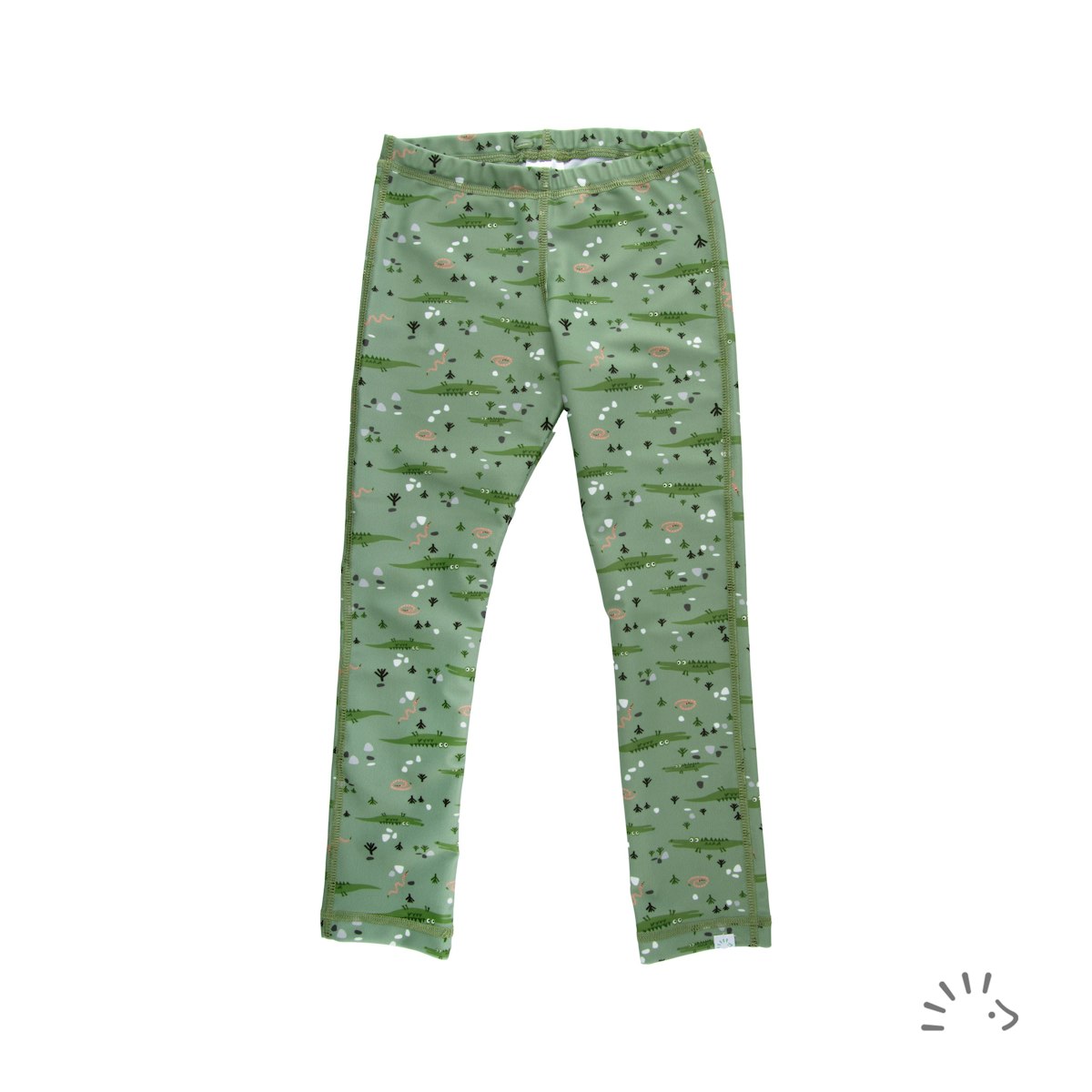 Lange UV Badeleggings Krokodile grün 110/116 Lange UV Badeleggings Krokodile grün 110/116
