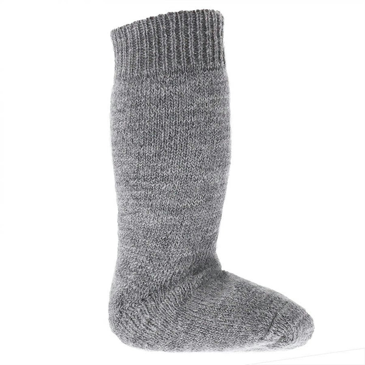 Lange Vollplüsch Socken Wolle warm dick grau 27/28 Lange Vollplüsch Socken Wolle warm dick grau 27/28