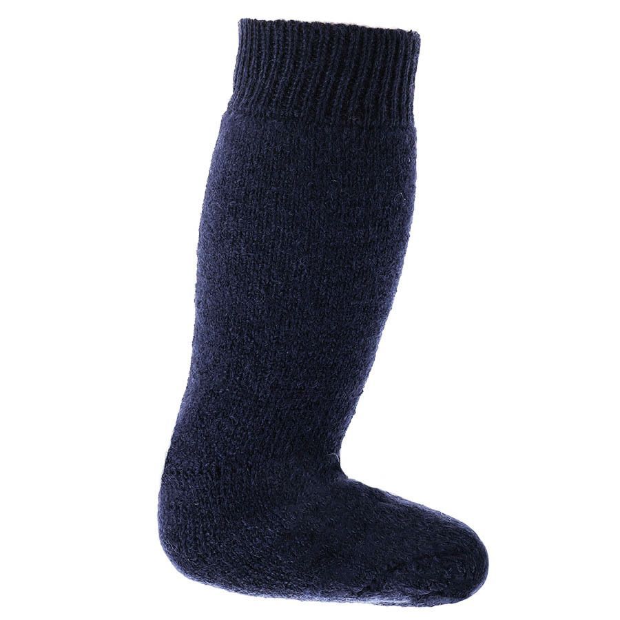 Lange Vollplüsch Socken Wolle warm dick marine 23/24 Lange Vollplüsch Socken Wolle warm dick marine 23/24