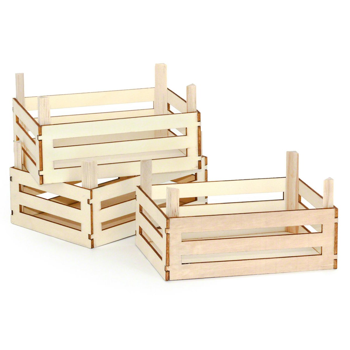 Leere Gemüsekiste für Kaufmannsladen - 3 Stück Leere Gemüsekiste für Kaufmannsladen - 3 Stück