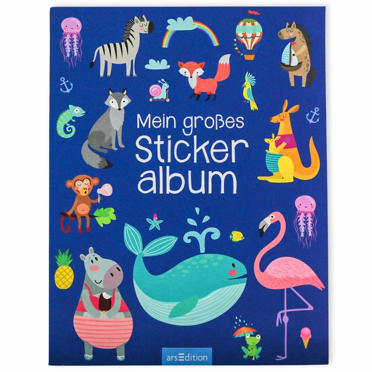 Leeres Stickeralbum – Tier-Cover Leeres Stickeralbum – Tier-Cover