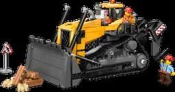 Lego - LEGO CITY Gelber Bulldozer mit Frontlader Lego - LEGO CITY Gelber Bulldozer mit Frontlader