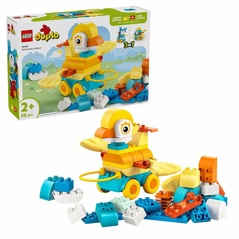 Lego - LEGO Duplo Tiere auf Rädern 3 in 1 Set Lego - LEGO Duplo Tiere auf Rädern 3 in 1 Set