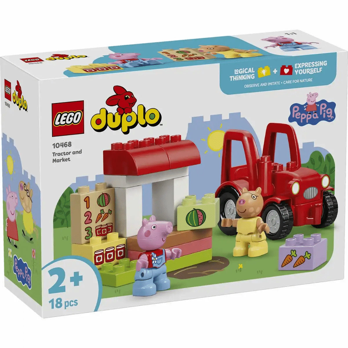 Lego - LEGO duplo Peppa Pig Traktor und Marktstan Lego - LEGO duplo Peppa Pig Traktor und Marktstan