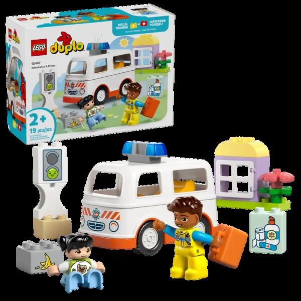Lego - duplo Rettungswagen mit Fahrer Lego - duplo Rettungswagen mit Fahrer