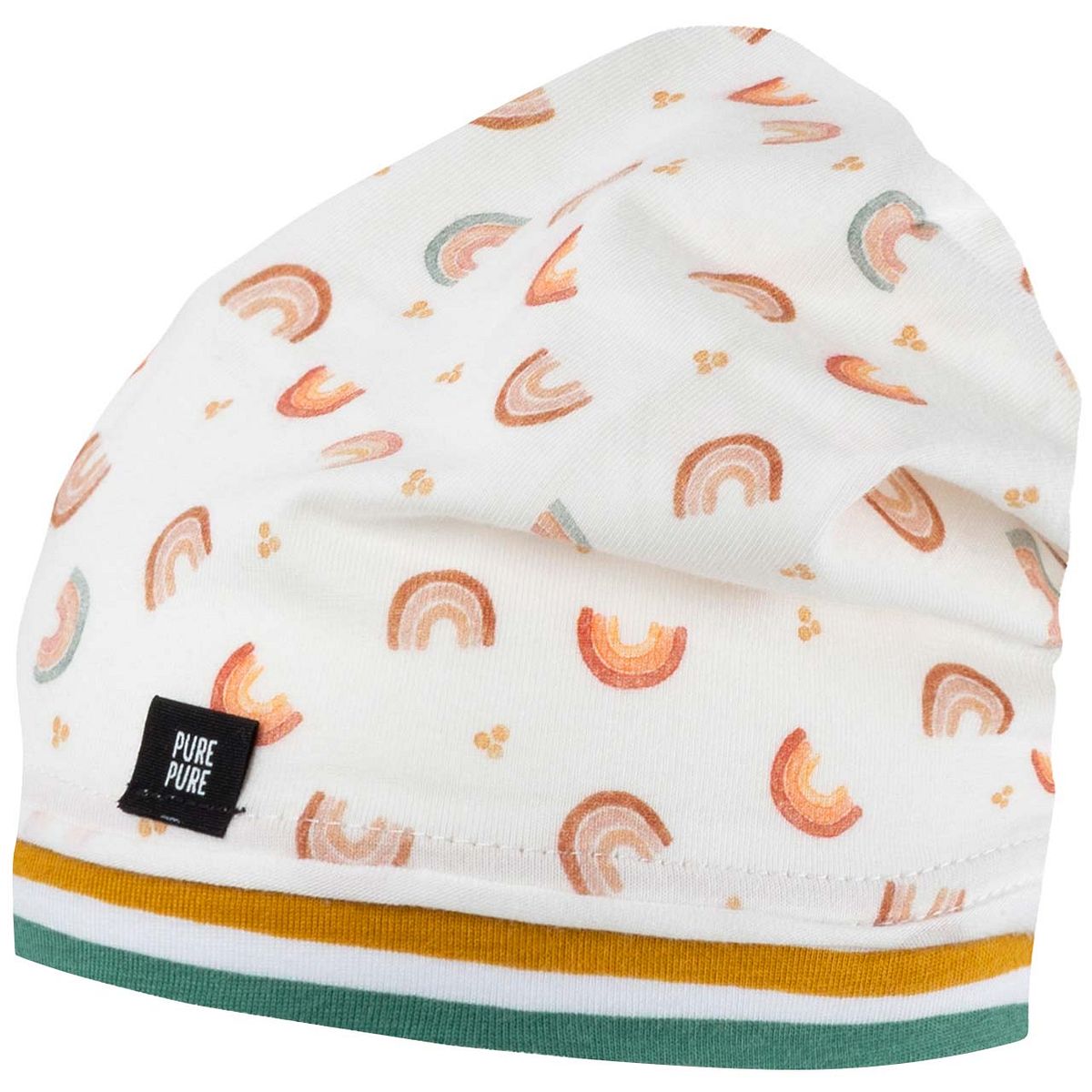 Leichte Beanie Regenbogen weiß 41/43 Leichte Beanie Regenbogen weiß 41/43