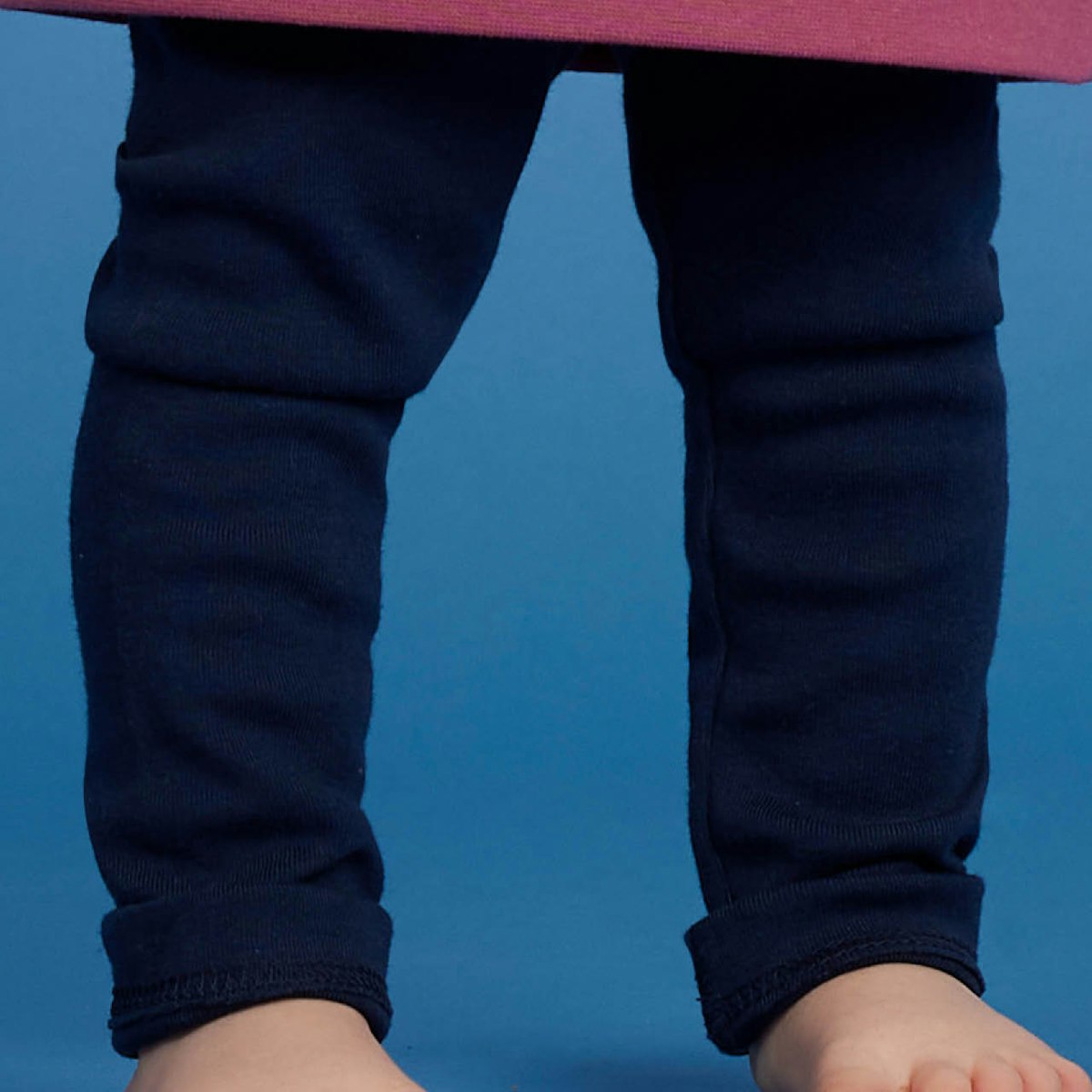 Leichte Feinripp Leggings 100% Bio Baumwolle dunkelblau 128 Leichte Feinripp Leggings 100% Bio Baumwolle dunkelblau 128