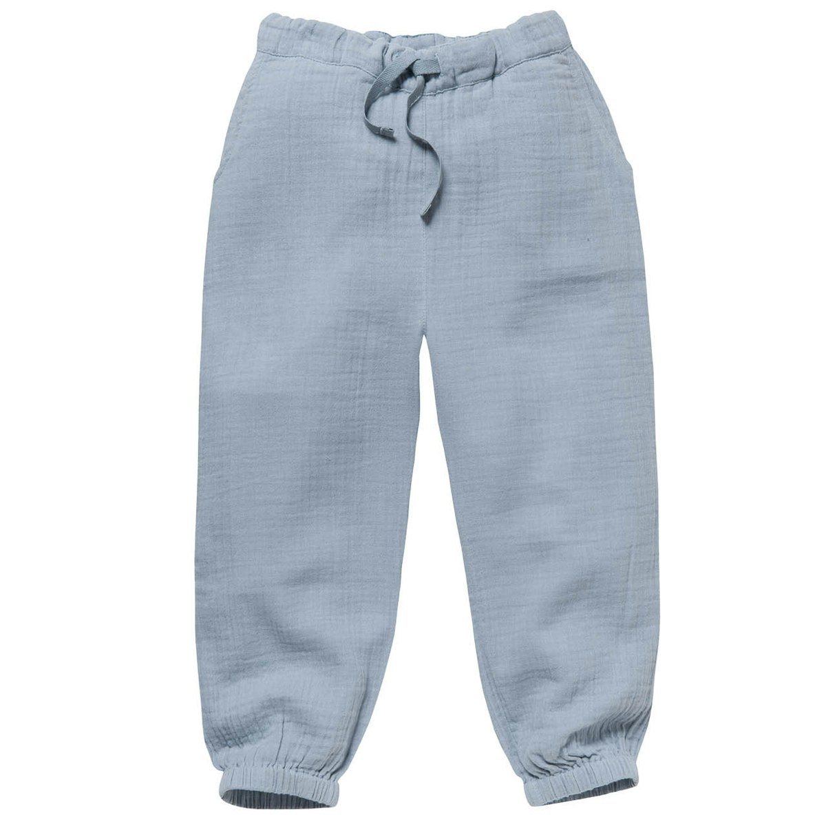Leichte Kinder Musselin Hose taubenblau 128 Leichte Kinder Musselin Hose taubenblau 128