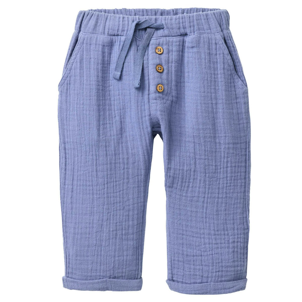 Leichte Musselin Hose blau 98 Leichte Musselin Hose blau 98