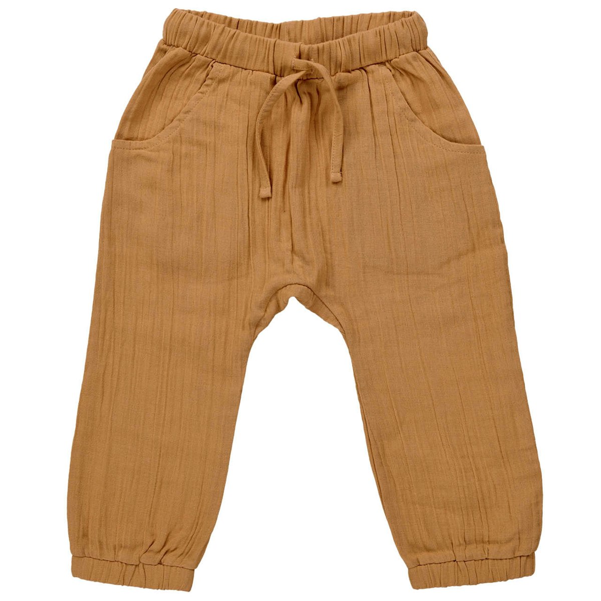 Leichte Musselin Hose karamell 62/68 Leichte Musselin Hose karamell 62/68