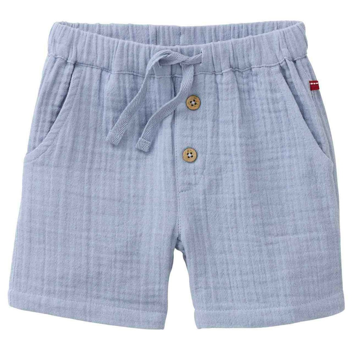 Leichte Musselin Shorts taubenblau 86/92 Leichte Musselin Shorts taubenblau 86/92