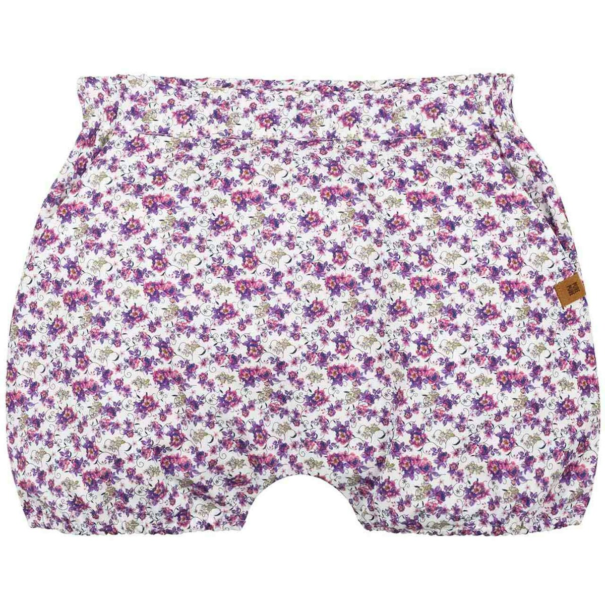 Leichte Popeline Babyshorts Blumen lila 122/128 Leichte Popeline Babyshorts Blumen lila 122/128
