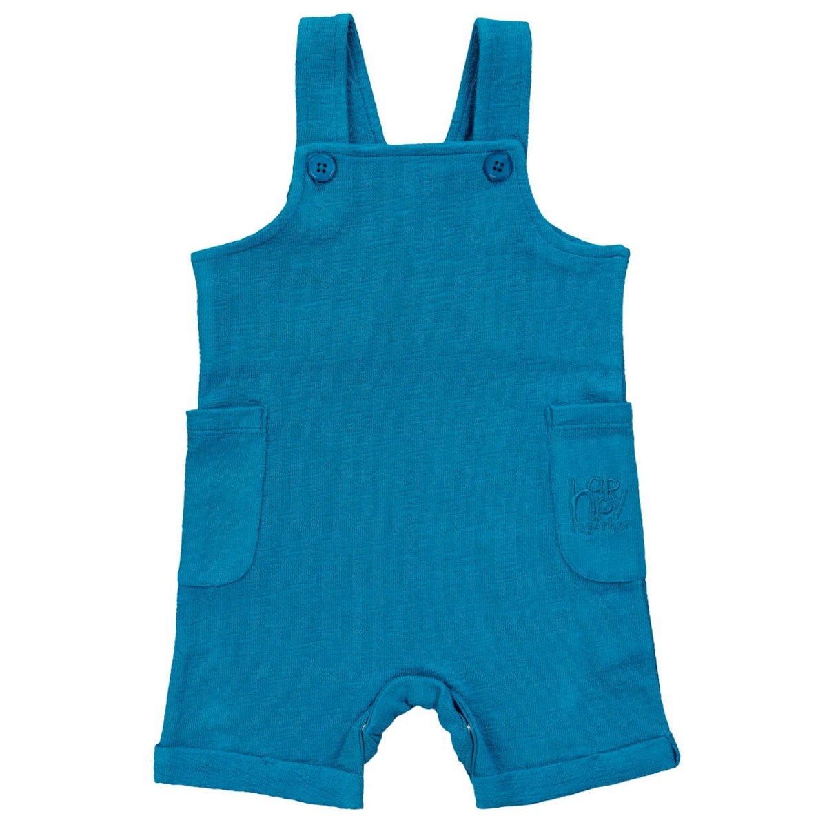 Leichte Sommer-Sweat Latzhose uni blau 50/56 Leichte Sommer-Sweat Latzhose uni blau 50/56