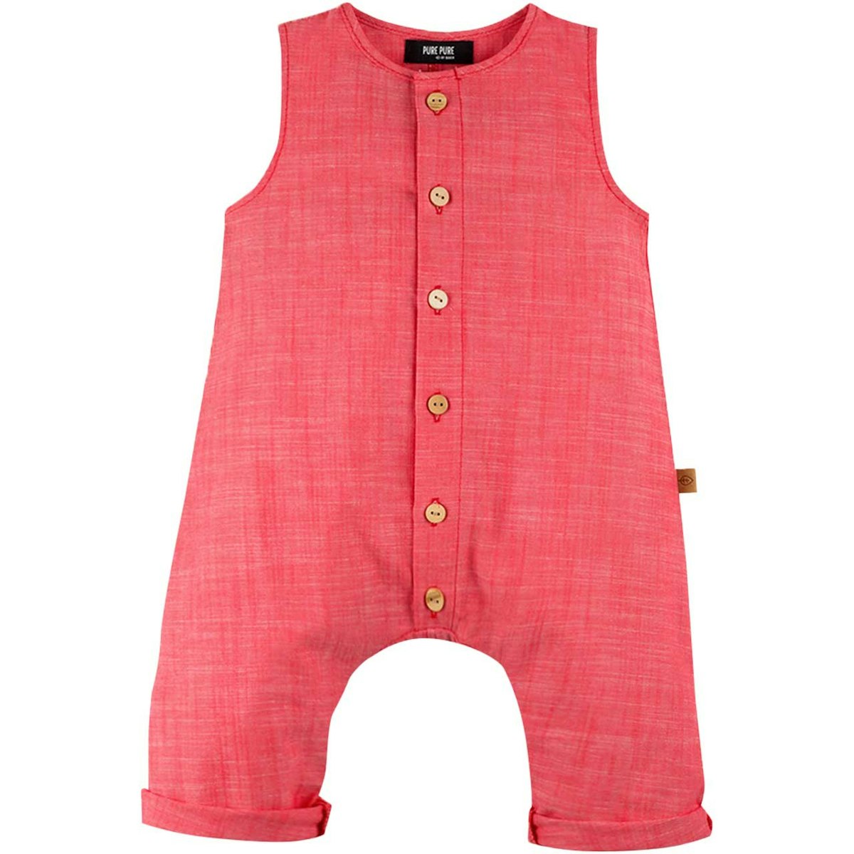 Leichter Popeline Strampler ohne Arm rot 80 Leichter Popeline Strampler ohne Arm rot 80