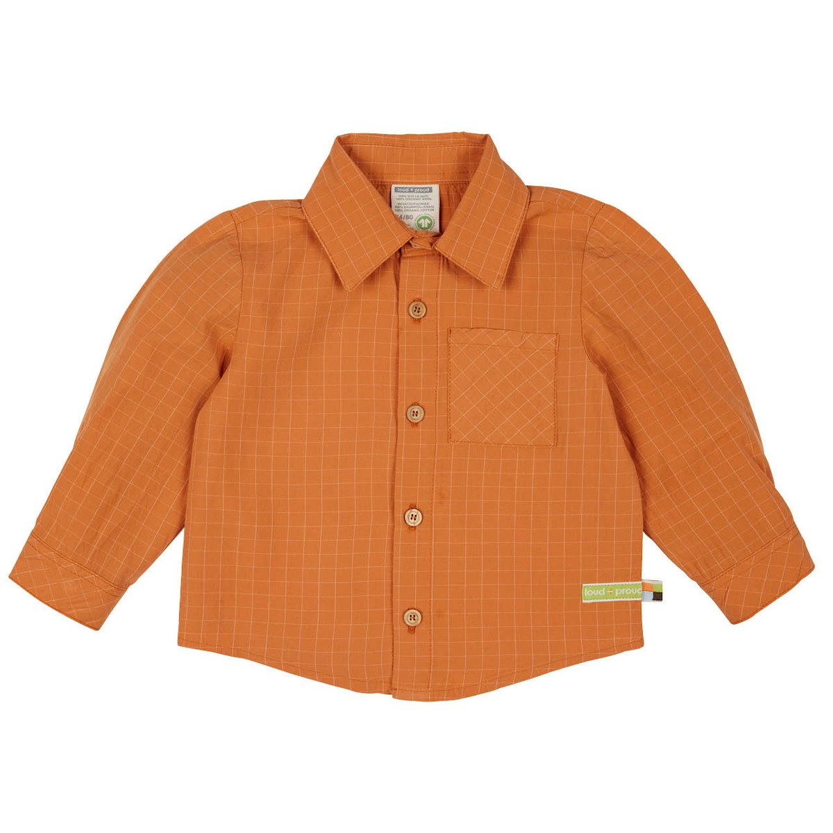 Leichtes Hemd Webstoff orange kariert 158/164 Leichtes Hemd Webstoff orange kariert 158/164