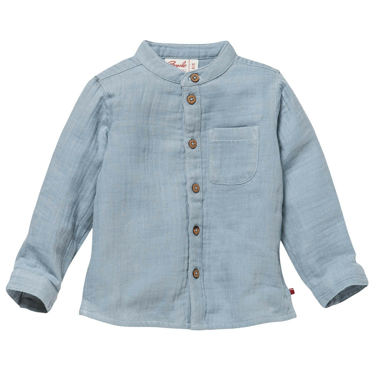 Leichtes Musselin Hemd taubenblau 110/116 Leichtes Musselin Hemd taubenblau 110/116