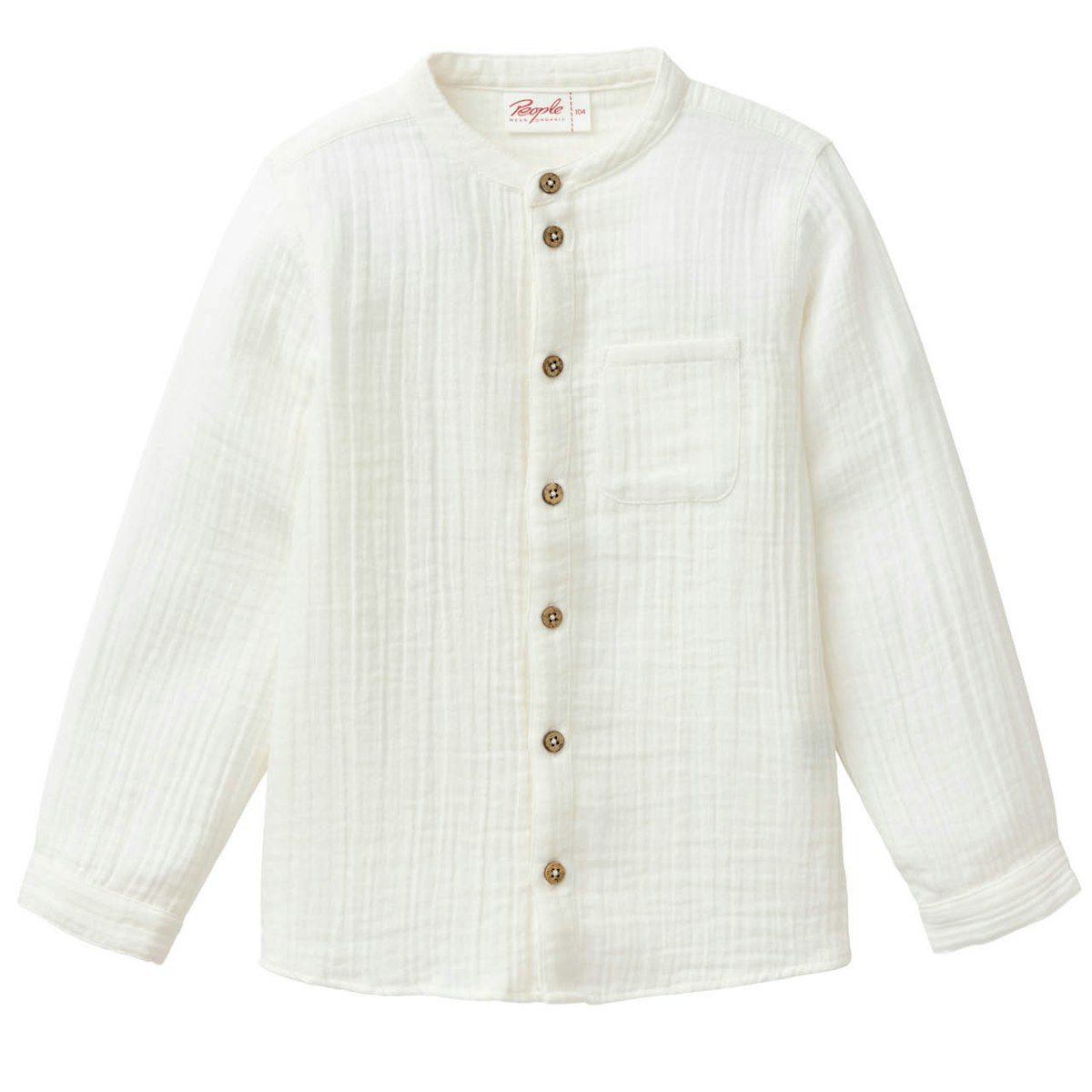 Leichtes Musselin Hemd weiß 122/128 Leichtes Musselin Hemd weiß 122/128