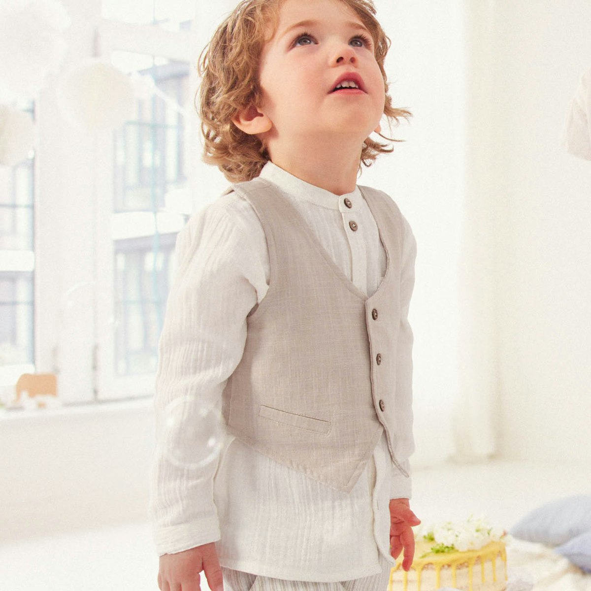 Leichtes Musselin Hemd weiß 62/68 Leichtes Musselin Hemd weiß 62/68