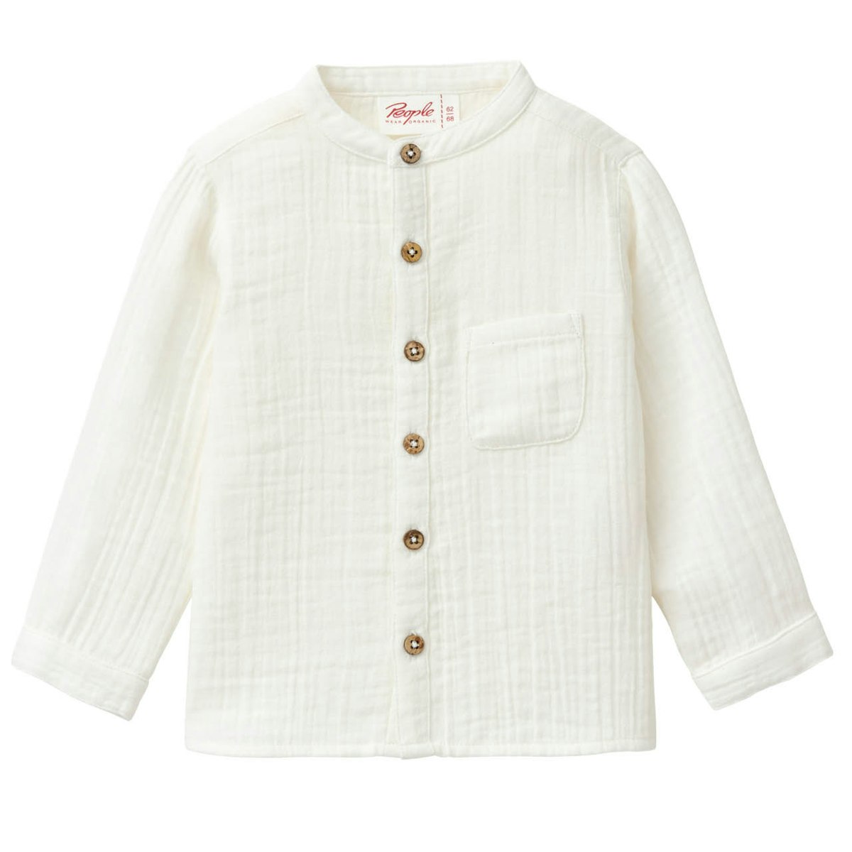 Leichtes Musselin Hemd weiß 86/92 Leichtes Musselin Hemd weiß 86/92