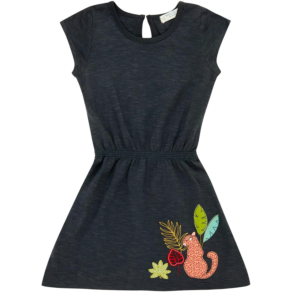 Leichtes Sommer Kleid Leoparden navy 98/104 Leichtes Sommer Kleid Leoparden navy 98/104