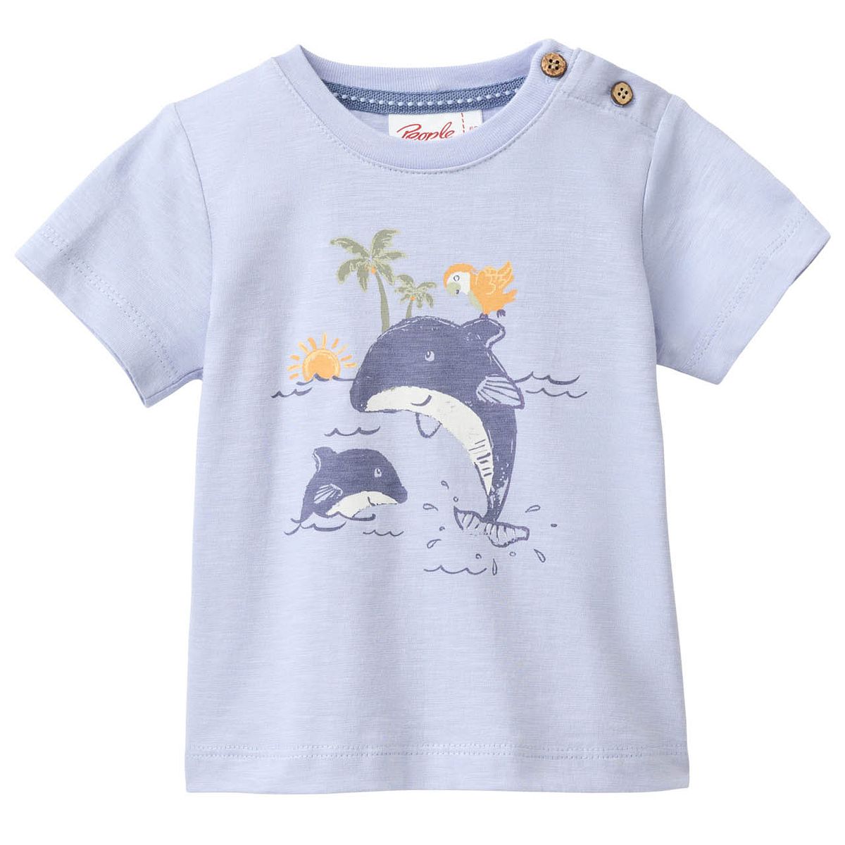 Leichtes T-Shirt Delfin blau 86/92 Leichtes T-Shirt Delfin blau 86/92