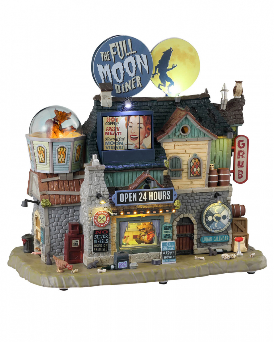 Lemax Spooky Town - The Full Moon Diner