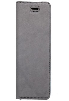 Lenovo / Motorola Moto G6- Surazo® Genuine Leather Smart Magnet RFID- Nubuck Gray