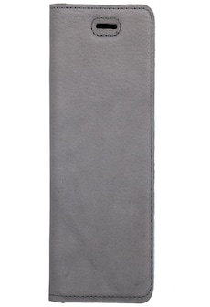 Lenovo / Motorola Moto G6- Surazo® Genuine Leather Smart Magnet RFID- Nubuck Gray