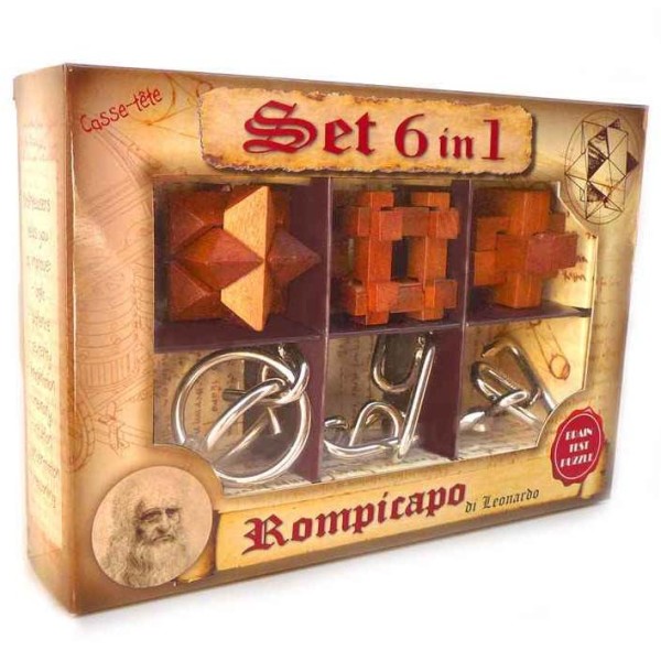 Leonardo's Mind Puzzles: Set 6 in 1 Leonardo's Mind Puzzles: Set 6 in 1