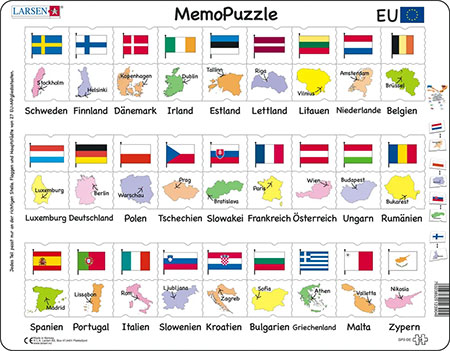 Lernpuzzle - Flaggenkunde