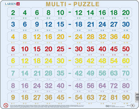 Lernpuzzle - Rechnen lernen - Multiplikation 2