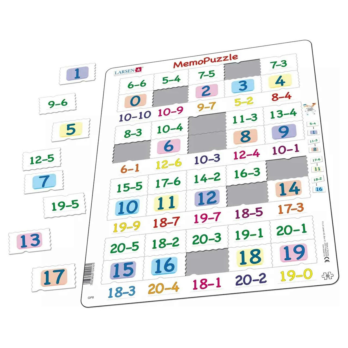 Lernpuzzle Zahlen 1-20 für Kinder ab 5 Jahre Lernpuzzle Zahlen 1-20 für Kinder ab 5 Jahre