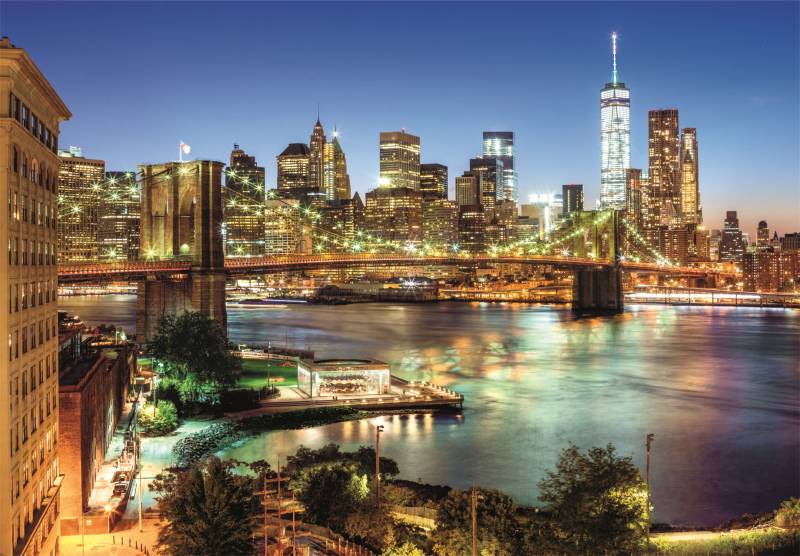 Lichter der Brooklyn Bridge